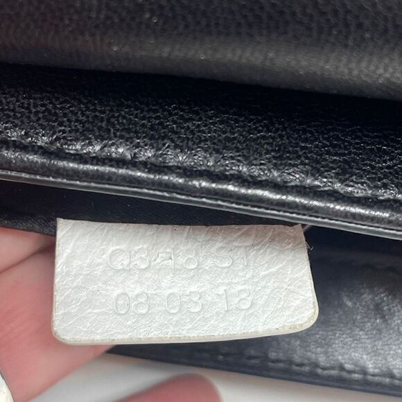 Henri Bendel New York Gold Black 712 Zip Tote Leather Crossbody Bag - Picture 11 of 13